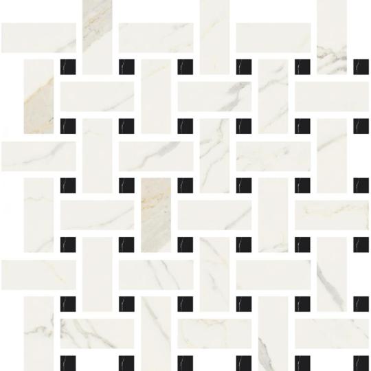 mozaika elegantna decor dlazdica mramor vzorovana dlazdica cierno-biely mramor vzor art deco styl mestsky byt kupelna restauracia kuchyna jedalen hotel lameridiana zariadenie interieru.jpg